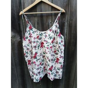 22/24 Lane Bryant Cacique Strappy Back Chemise Floral Cotton Day/Night Floral 2X